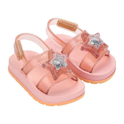 Sandalia Baby Zaxynina Glimmer - 19527 - Rosa Iogurte Glitter - Atacado