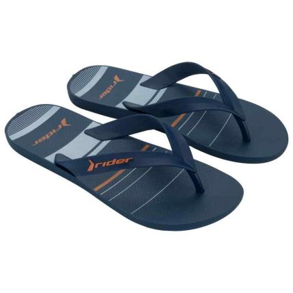 Chinelo Masculino Rider Feel Urban - 12318 - Azul/azul Escuro/laranja - Atacado