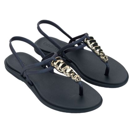 Sandalia Feminino Grendha Reluzencia - 19452 - Azul Marinha Metalizado - Atacado