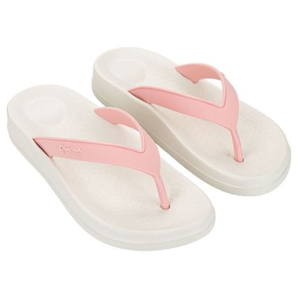 Chinelo Feminino Ipanema Anatomica Pluma Light - 27618 - Bege Birch/rosa Doce - Atacado