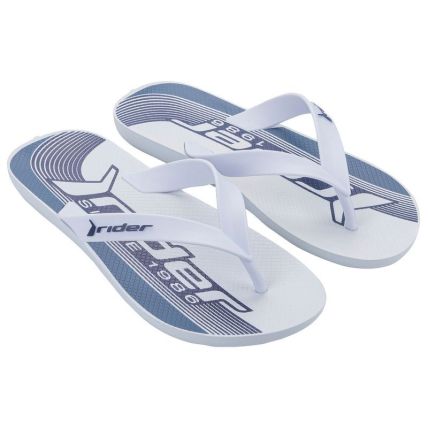 Chinelo Masculino Rider Feel Urban - 12318 - Branco/branco/azul (Cd641) - Atacado