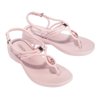 Sandalia Feminina Grendha Esplendida - 83840 - Nude Claro - Atacado