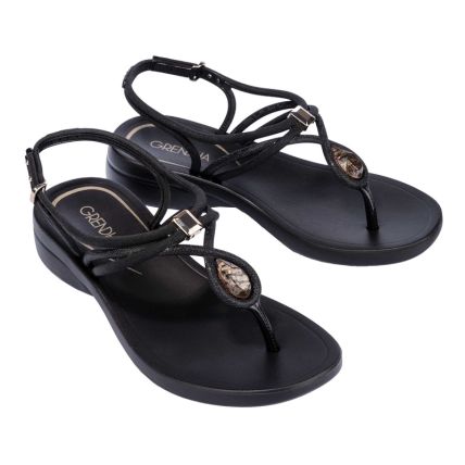 Sandalia Feminina Grendha Esplendida - 83840 - Preto - Atacado