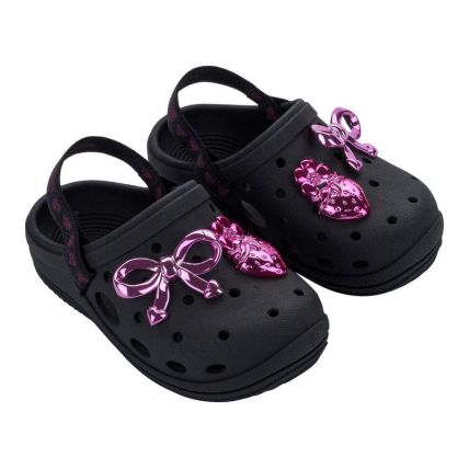 Babuche Baby Zaxynina Daisy - 19364 - Preto - Atacado