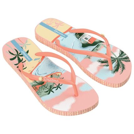 Chinelo Feminino Ipanema Sem Igual - 25483 - Rosa/laranja/azul - Atacado