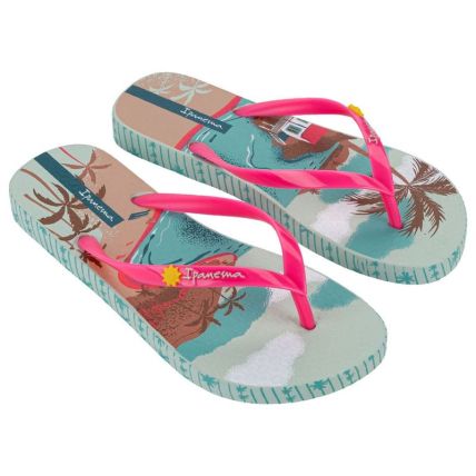 Chinelo Feminino Ipanema Sem Igual - 25483 - Verde/rosa/azul - Atacado