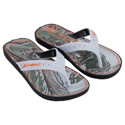 Chinelo Infantil Rider Street Joy - 11768 - Preto/cinza/verde - Atacado