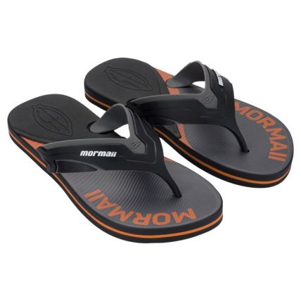 Chinelo Masculino Mormaii Neocycle Iv - 12631 - Preto/cinza/laranja - Atacado