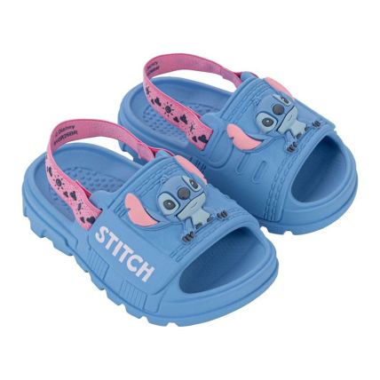 Chinelo Slide Baby Disney Recreation De - 23415 - Azul Medio/rosa - Atacado