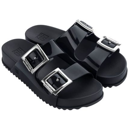 Chinelo Slide Feminino Zaxy Partner Iii - 18063 - Preto - Atacado