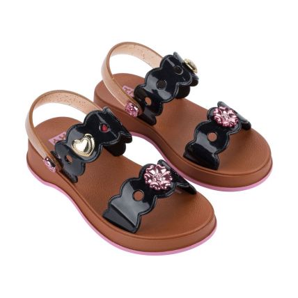 Sandalia Infantil Zaxy Fun - 19350 - Preto/marrom Pecan - Atacado