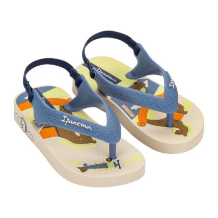 Chinelo Baby Ipanema - 25431 - Bege/azul/amarelo - Atacado