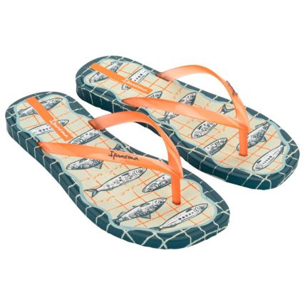 Chinelo Feminino Ipanema La Dolce Vita - 27483 - Verde/laranja/azul - Atacado