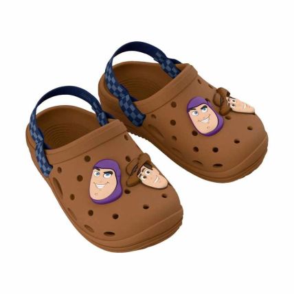 Babuche Baby Disney Warm - 23475 - Marrom/azul - Atacado