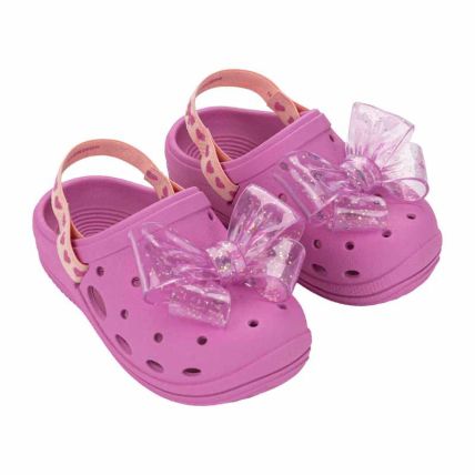 Babuche Baby Zaxynina Daisy - 19364 - Lilas/laço - Atacado