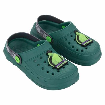 Babuche Infantil Avengers New Step Babuch - 23438 - Verde/cinza - Atacado