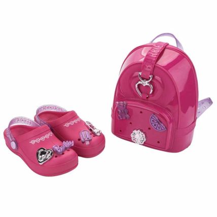 Babuche Infantil Barbie Pop Pins - 23340 - Rosa Escuro/lilas - Atacado