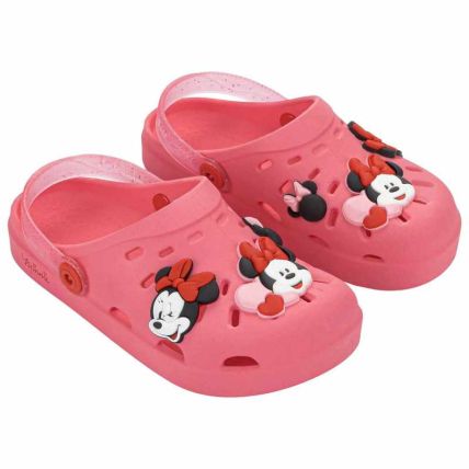 Babuche Infantil Disney Smile Babuch - 23348 - Rosa/branco/vermelho - Atacado
