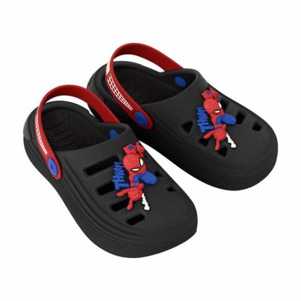 Babuche Infantil Marvel Kicks - 23424 - Preto/vermelho - Atacado