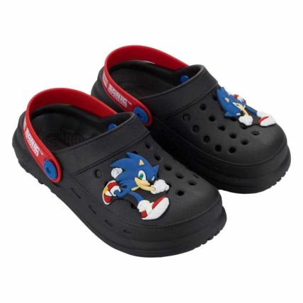 Babuche Infantil Sonic New Step Babuch - 23466 - Preto/vermelho - Atacado
