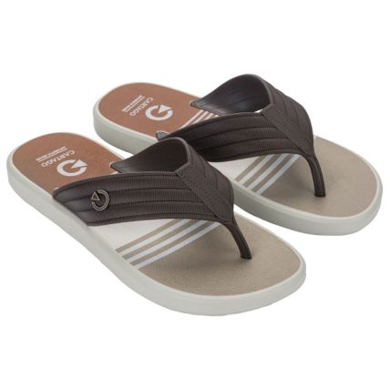 Chinelo Masculino Cartago Montreal - 11729 - Bege/marrom/bege - Atacado