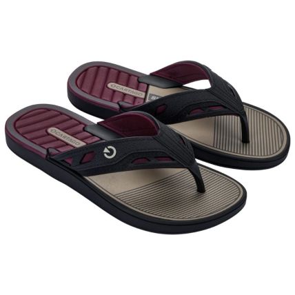 Chinelo Masculino Cartago Dallas - 12158 - Preto/bordo/bege - Atacado