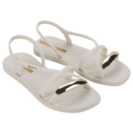 Chinelo Feminino Ipanema Go Chic - 27350 - Bege/bege/ouro - Atacado