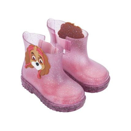Bota Baby Patrulha Canina Fall Rain - 23450 - Rosa Glitter - Atacado