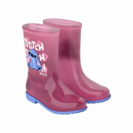 Bota Infantil Disney Fall Rain - 23433 - Azul/rosa Glitter - Atacado