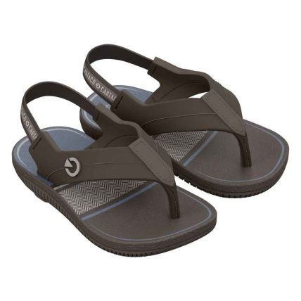 Chinelo Baby Cartago Atlanta - 12256 - Marrom/marrom/azul - Atacado