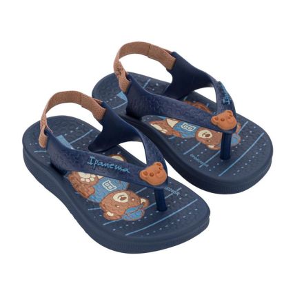 Chinelo Baby Ipanema Anatomica Sweet - 27531 - Azul Vinil/bege Amendoa - Atacado