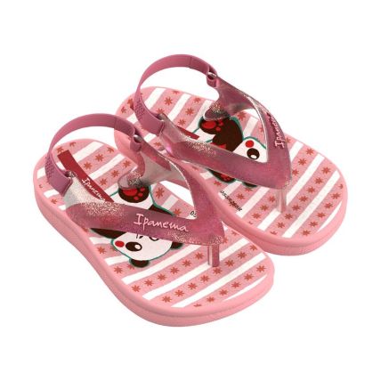 Chinelo Baby Ipanema Anatomica Sweet - 27531 - Rosa/glitter/vermelho - Atacado
