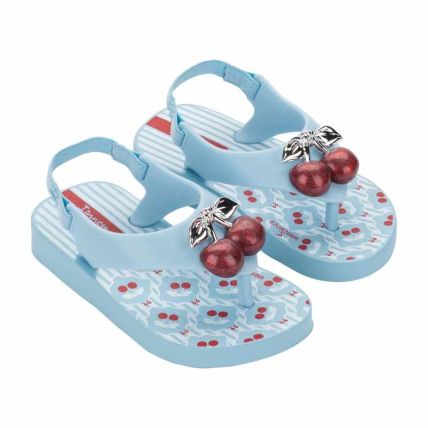 Chinelo Baby Ipanema Belle - 27248 - Azul/azul Claro/vermelho - Atacado