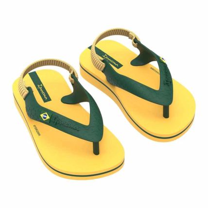 Chinelo Baby Ipanema Brasil Ii - 27046 - Amarelo/verde - Atacado