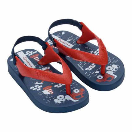 Chinelo Baby Ipanema Classic - 27011 - Azul/vermelho/branco - Atacado