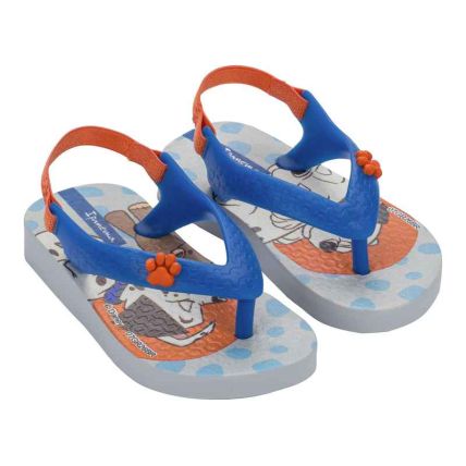 Chinelo Baby Ipanema Disney Happy - 27556 - Cinza/azul/laranja - Atacado