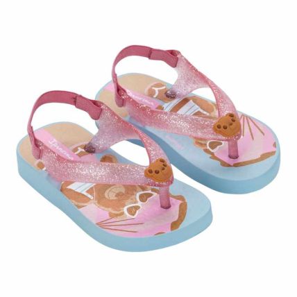 Chinelo Baby Ipanema Hype - 27501 - Azul/rosa Glitter - Atacado