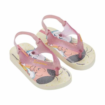 Chinelo Baby Ipanema Turma Da Monica - 26791 - Bege/rosa Glitter - Atacado