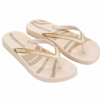 Chinelo Feminino Ipanema Anatomica Linea - 27518 - Bege/bege/marrom - Atacado