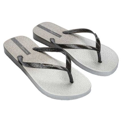 Chinelo Feminino Ipanema Blush Shine - 27644 - Chumbo/prata/glitter - Atacado