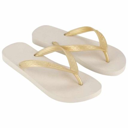 Chinelo Feminino Ipanema Classica - 06466 - Bege/ Ouro Light - Atacado