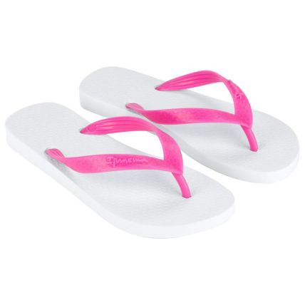 Chinelo Feminino Ipanema Classica - 06466 - Branco/rosa - Atacado