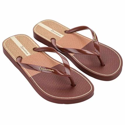Chinelo Feminino Ipanema Daily - 27589 - Marrom/bronze - Atacado