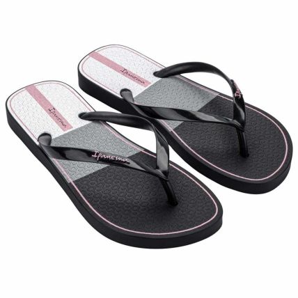 Chinelo Feminino Ipanema Daily - 27589 - Preto/rosa - Atacado
