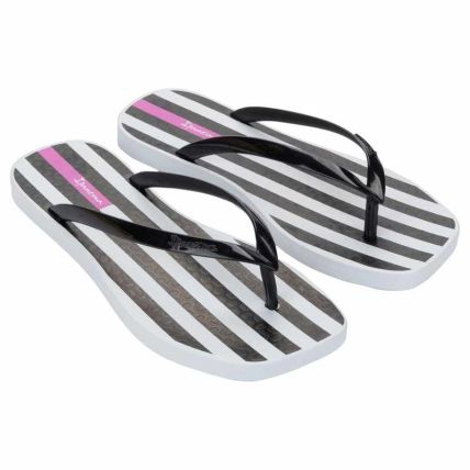 Chinelo Feminino Ipanema Edge Joy - 27504 - Branco/preto/lilás - Atacado