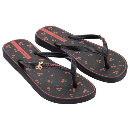 Chinelo Feminino Ipanema Fashion Print - 27562 - Preto/vermelho - Atacado