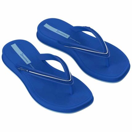 Chinelo Feminino Ipanema Glow - 27398 - Azul/azul/prata - Atacado