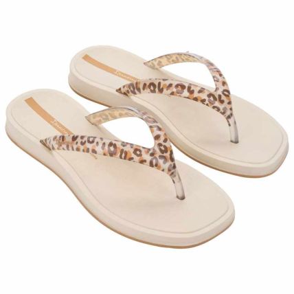 Chinelo Feminino Ipanema Glow Trendy - 27419 - Bege/vidro/marrom - Atacado