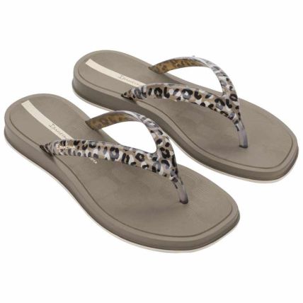 Chinelo Feminino Ipanema Glow Trendy - 27419 - Marrom/vidro/bege - Atacado