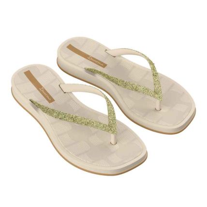 Chinelo Feminino Ipanema Gold - 27542 - Bege/glitter/bege - Atacado